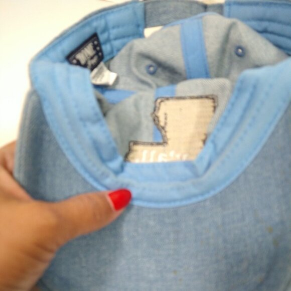 Home Free Louisiana Y'all Denim Baseball Cap Women One Size Broken-in Ripped - Picture 7 of 7
